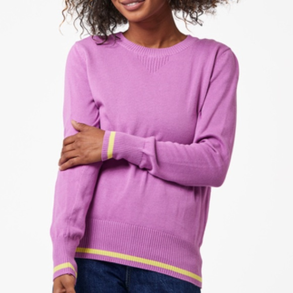 Pact 100% Organic Cotton Pink Crew Neck Sweater